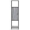 vidaXL Skř&iacute;ň highboard &scaron;ed&aacute; sonoma 35,5x35x139 cm kompozit a kov