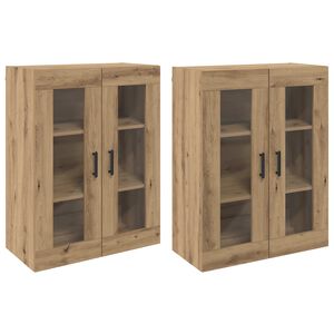 vidaXL N&aacute;stěnn&eacute; skř&iacute;ňky 2 ks dub artisan 69,5 x 34 x 90 cm