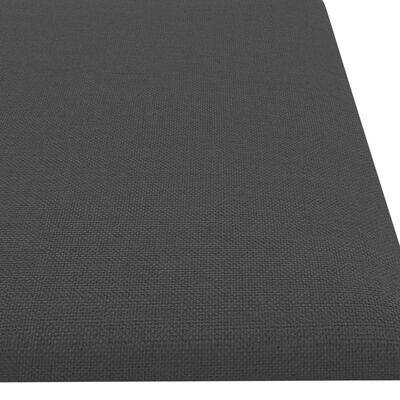vidaXL Nástěnné panely 12 ks tmavě šedé 60 x 15 cm textil 1,08 m²