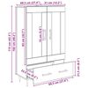 vidaXL Vysok&yacute; bufet Čern&yacute; dub 69,5 x 31 x 115 cm kompozitn&iacute; dřevo