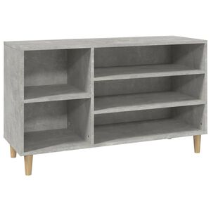 vidaXL Botn&iacute;k betonově &scaron;ed&yacute; 102x36x60 cm kompozitn&iacute; dřevo