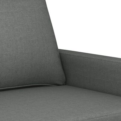 vidaXL 3dílná sedací souprava s poduškami tmavě šedá textil