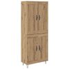 vidaXL Vysok&yacute; bufet Artisanov&yacute; dub 69,5 x 34 x 180 cm Kompozitn&iacute; dřevo
