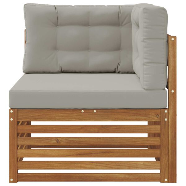 vidaXL Zahradn&iacute; rohov&aacute; sedačka Masivn&iacute; ak&aacute;tov&eacute; dřevo Př&iacute;rodn&iacute;