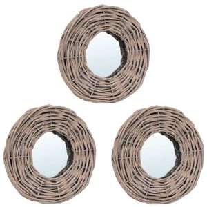 vidaXL Zrcadla 3 ks 15 cm prout&iacute;