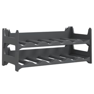 vidaXL Stojan na víno na 12 lahví PP stohovatelný