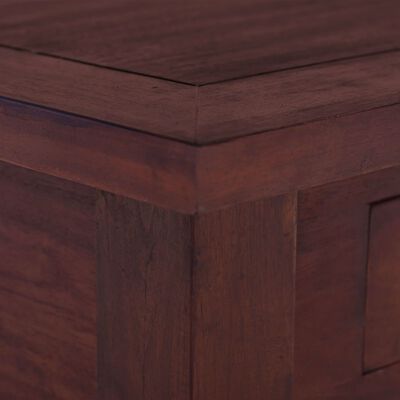 vidaXL Konferenční stolek klasicky hnědý 68x68x30 cm masivní mahagon