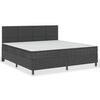 vidaXL Postel boxspring tmavě &scaron;ed&aacute; textil 200 x 200 cm