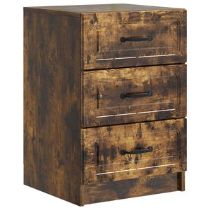 vidaXL Nočn&iacute; skř&iacute;ňka Kouřov&yacute; dub 43 x 41 x 63,5 cm Kompozitn&iacute; dřevo