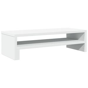 vidaXL Stojan na monitor b&iacute;l&yacute; 54 x 22 x 15 cm kompozitn&iacute; dřevo