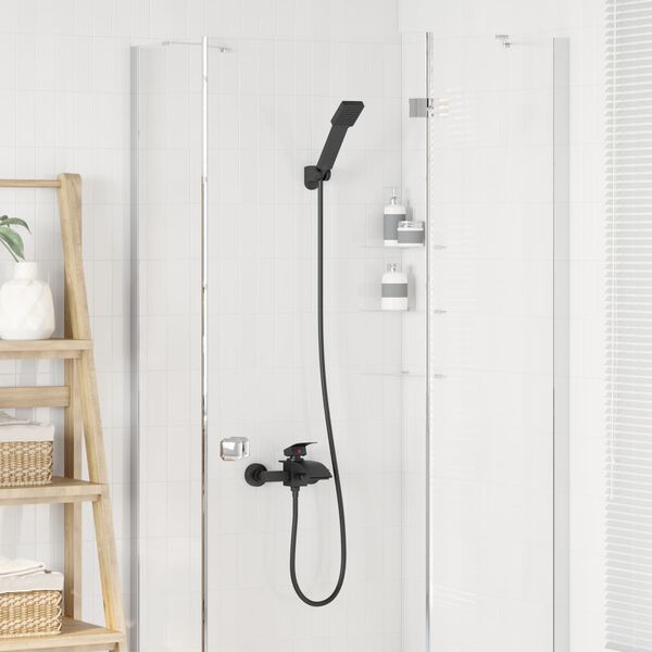 vidaXL Sada sprchov&eacute; hlavice Čern&aacute; G 1 / 2 palce