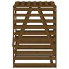 vidaXL Úložný box na popelnici hnědý 84x90x128,5 cm masivní borovice