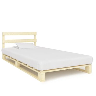 vidaXL Rám postele z palet masivní borovice 90 x 200 cm