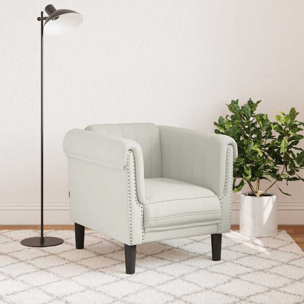 vidaXL Křeslo kr&eacute;mov&eacute; samet