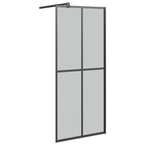 vidaXL Z&aacute;stěna do průchoz&iacute; sprchy 80 x 195 cm tmav&eacute; tvrzen&eacute; sklo