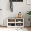 vidaXL Lavice do předsíně "SANDNES" Bílá 87x40x50 cm Borovicový masiv