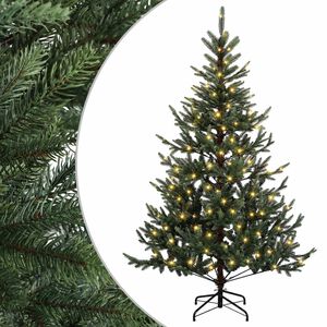 vidaXL Uměl&yacute; Skl&aacute;dac&iacute; V&aacute;nočn&iacute; Strom 180 cm 300 LED Tepl&aacute; b&iacute;l&aacute;