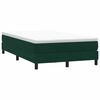 vidaXL Postel Box Spring bez matrace tmavě zelen&aacute; 120x220 cm samet