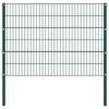 vidaXL Plotov&yacute; panel se sloupky železn&yacute; 176,5 x 120 cm zelen&yacute;