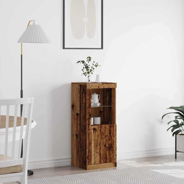 vidaXL LED komoda Star&eacute; dřevo 41 x 37 x 100 cm kompozitn&iacute; dřevo