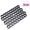 vidaXL Zatravňovac&iacute; dlaždice 16 ks čern&eacute; 60 x 40 x 3 cm plast