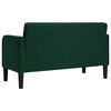 vidaXL Loveseat Sofa Tmavě zelen&aacute; 109 cm samet