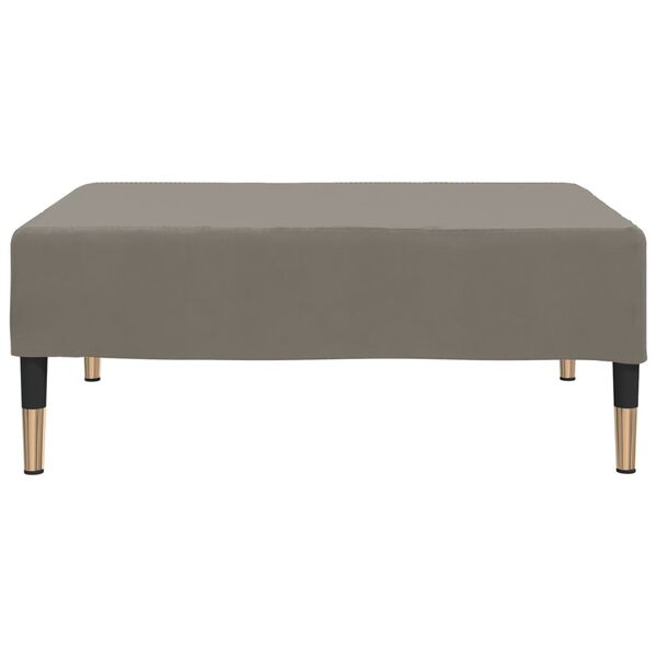 vidaXL Podnožka světle šedá 78 x 56 x 32 cm samet