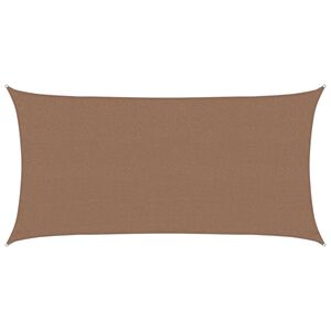 vidaXL Slunečn&iacute; plachta Obd&eacute;ln&iacute;kov&yacute; 2,5 x 6 m HDPE Taupe