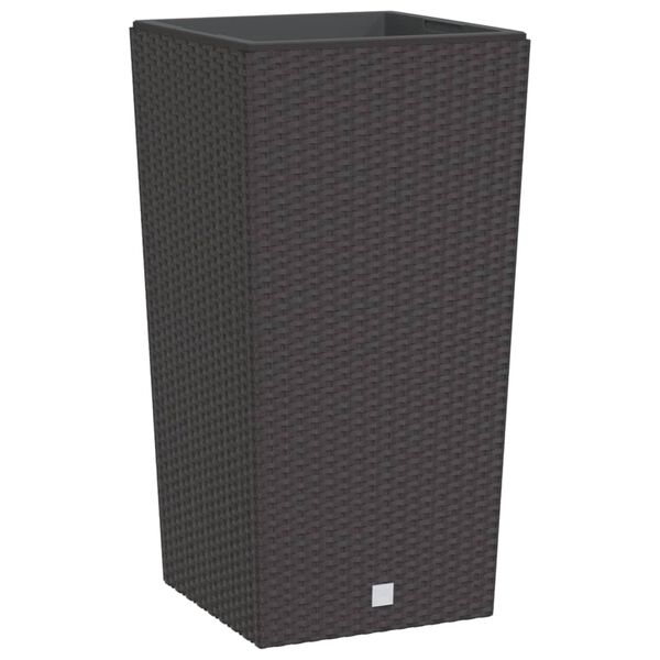 vidaXL Truhl&iacute;k s odn&iacute;matelnou vložkou hněd&yacute; 21 / 49 l PP ratan