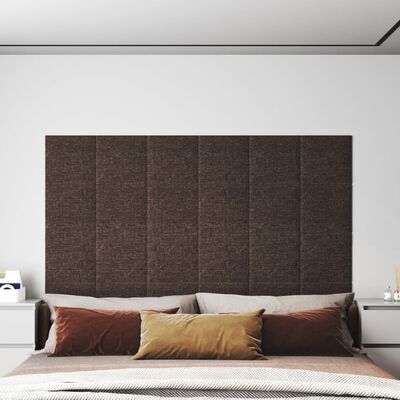 vidaXL Nástěnné panely 12 ks taupe 30 x 30 cm textil 1,08 m²