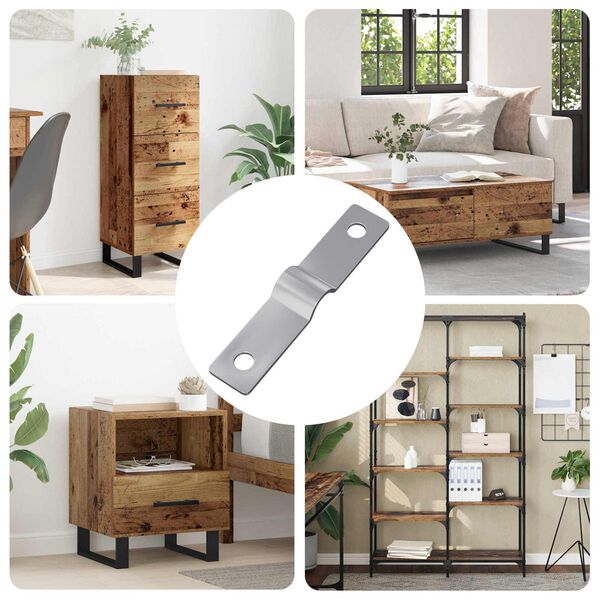 vidaXL &Uacute;derov&aacute; deska 9000 pcs Stř&iacute;brn&aacute; Železo