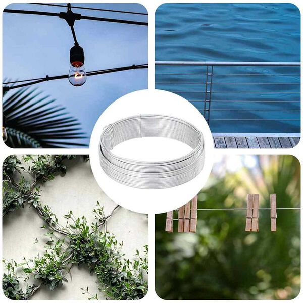 vidaXL Pletací drát Stříbrná 80 m Ocel