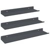 vidaXL Plovouc&iacute; police N&aacute;stěnn&aacute; mont&aacute;ž 3 ks Antracit 40 x 9 x 2,5 cm