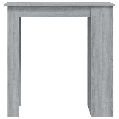 vidaXL Barový stůl s úložným regálem šedý sonoma 102 x 50 x 103,5 cm