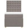 vidaXL Box spring postel s matrac&iacute; taupe 90x190 cm textil