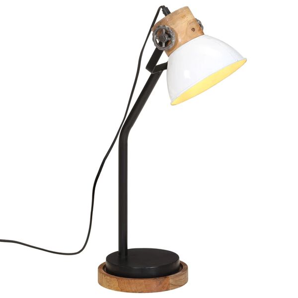vidaXL Stoln&iacute; lampa 25 W b&iacute;l&aacute; 18 x 18 x 60 cm E27