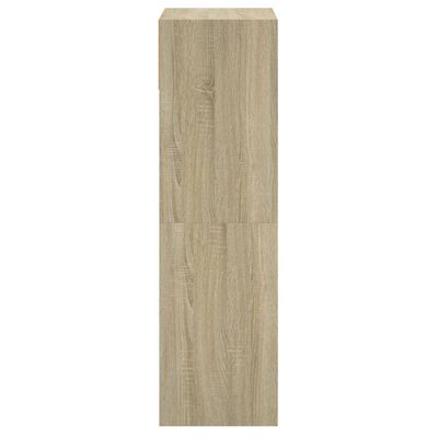 vidaXL Botník dub sonoma 60 x 34 x 116 cm kompozitní dřevo