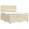vidaXL Postel boxspring s matrac&iacute; s čelo Kr&eacute;mov&aacute; 140 x 190 cm Textil