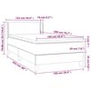 vidaXL Box spring postel s matrac&iacute; tmavě zelen&aacute; 100x200 cm samet