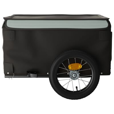 vidaXL Vozík za kolo černý a šedý 30 kg železo