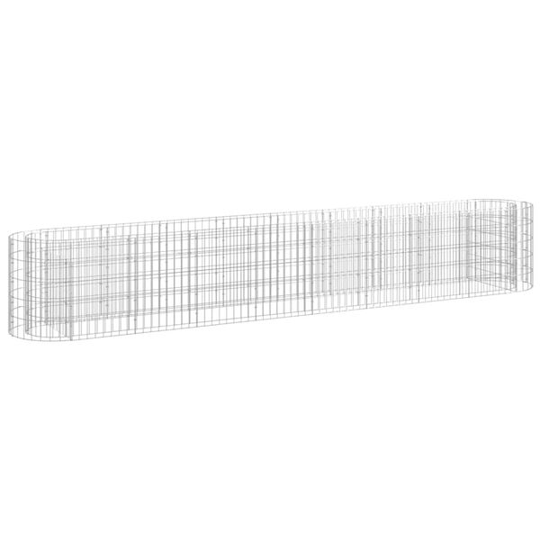 vidaXL Gabionový vyvýšený záhon pozinkované železo 330 x 50 x 50 cm