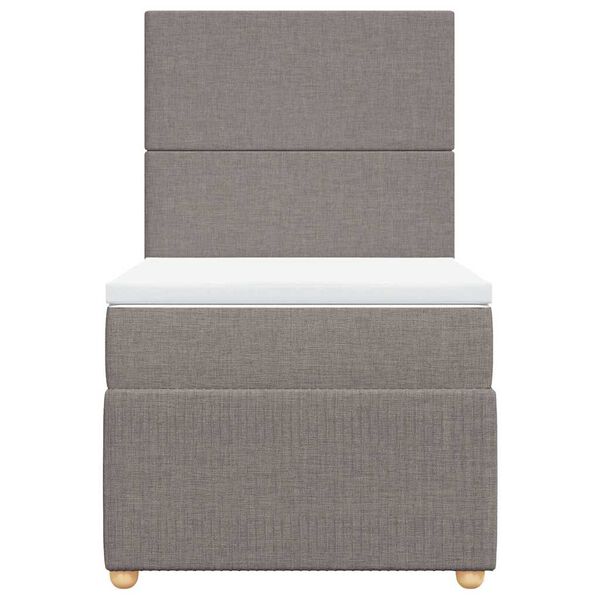 vidaXL Box spring postel s matrac&iacute; taupe 80x200 cm textil
