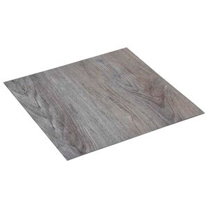 vidaXL Samolepic&iacute; podlahov&aacute; prkna Světle hněd&aacute; a čern&aacute; 30,5 x 30,5 cm