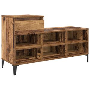 vidaXL Skř&iacute;ň na obuv 102 x 36 x 60 cm Kompozitn&iacute; dřevo Star&eacute; dřevo