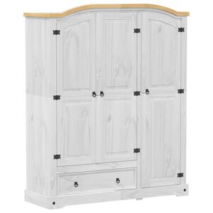 vidaXL &Scaron;atn&iacute; skř&iacute;ň Corona 151,5 x 52 x 186 cm masivn&iacute; borov&eacute; dřevo