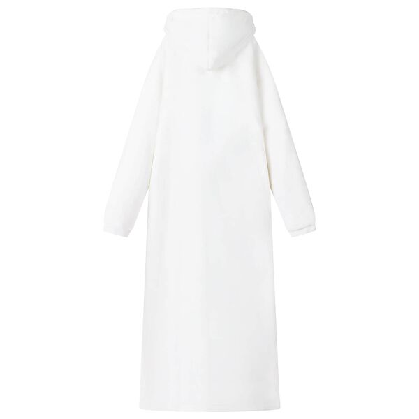 vidaXL Mikina s kapucí Bílá xl Fleece a flanel