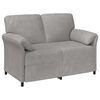 vidaXL Sofa pro dvě osoby Světle &scaron;ed&aacute; 138 x 83 x 95 cm Samet
