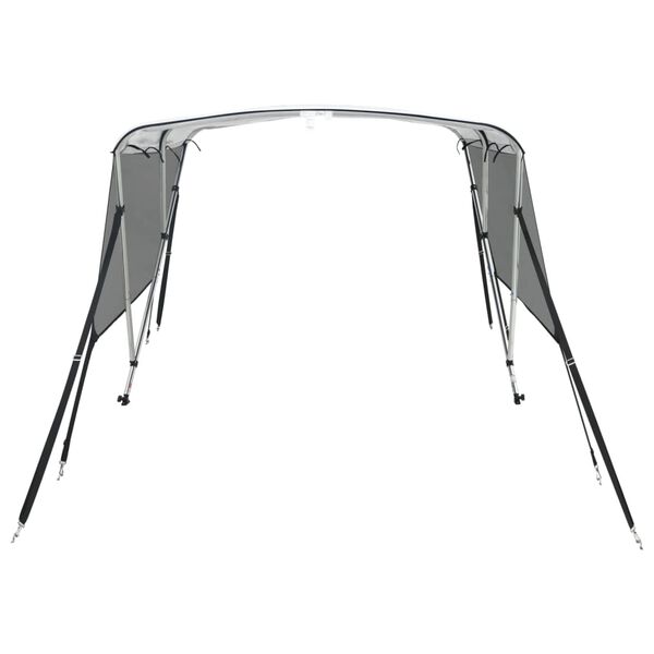 vidaXL Bimini stříška se 3 oblouky a bočnicemi 183x(170–182)x137 cm