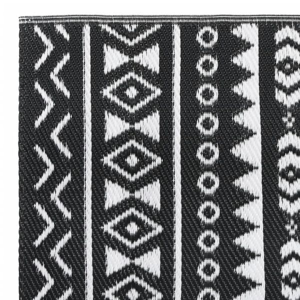 vidaXL Venkovn&iacute; koberec ARAKIL čern&yacute; 80 x 250 cm PP