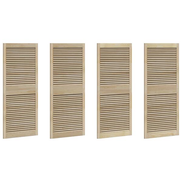 vidaXL Skř&iacute;ňov&eacute; dveře se dveřmi 4 pcs Př&iacute;rodn&iacute; 140.5 x 2 x 59.5 cm